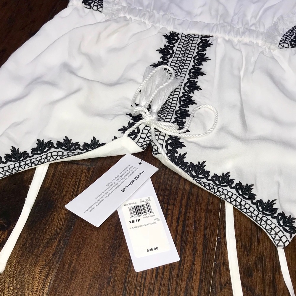 GUESS - white embroidered romper - Picture 8 of 8